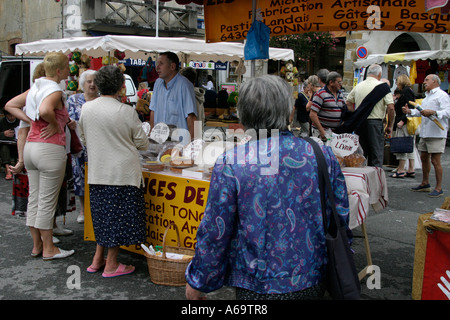 Gateau Basque On A French Market Stall In Salies De Bearn Gascony France Stock Photo Alamy