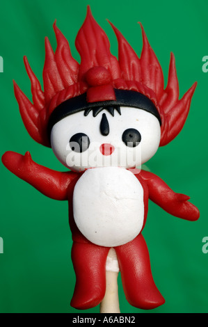 Huanhuan, one of five Fuwa - 2008 Beijing Olympic mascots which is dough figurine Stock Photo