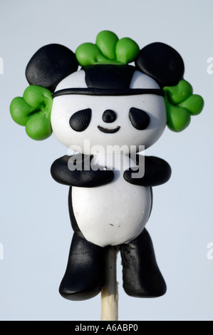 Jingjing, one of five Fuwa - 2008 Beijing Olympic mascots which is dough figurine 2006 Stock Photo