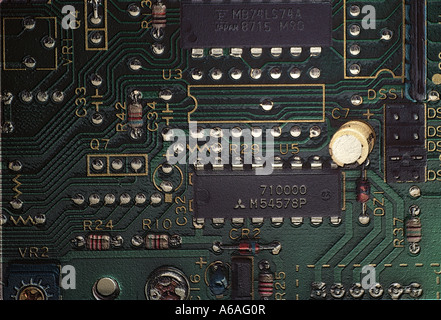 Circuit board with embossing texture Stock Photo