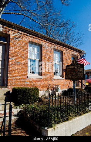 House once belonging to Thomas Alva Edison in the Butchertown district of Louisville Stock Photo