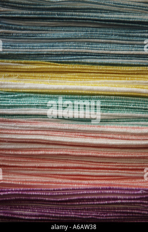 stack of baby wash cloths Stock Photo