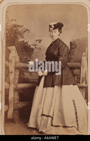 Portrait of Victorian lady late 1800s dsca 1996 Stock Photo