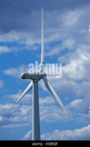 wind turbine close up blue sky Stock Photo - Alamy