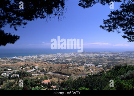 A view over fuengirola shot from mijas Stock Photo