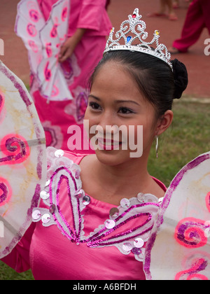 beauty queen Sinulog Festival Cebu Philippines Stock Photo