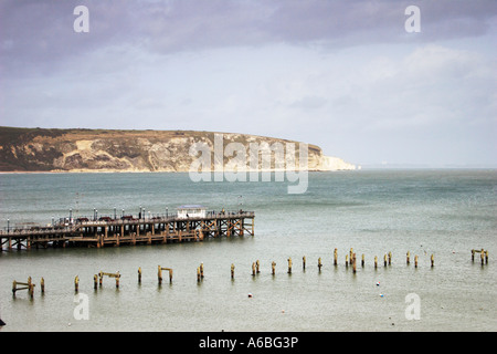 Swanage Pier Dorset England. Stock Photo