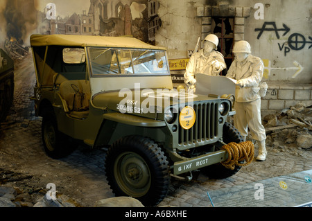 1943 Willys-Overland Jeep at the Walter P Chrysler Museum in Auburn Hills Michigan Stock Photo