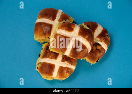 Hot cross buns Stock Photo