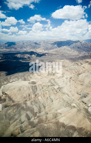 Scene taken from an airplane while flying over the Andes near Nazca Peru Stock Photo