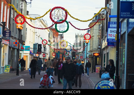 Ipswich Shopping Westgate Street Christmas time Stock Photo
