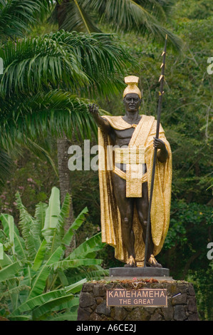Statue of King Kamehameha I in Wailoa State Park, Hilo, Island of ...