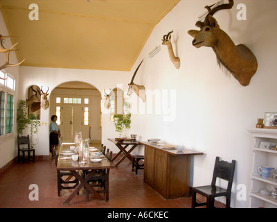 cuba havana dining room in ernest hemingway's villa finca la vigia Stock Photo