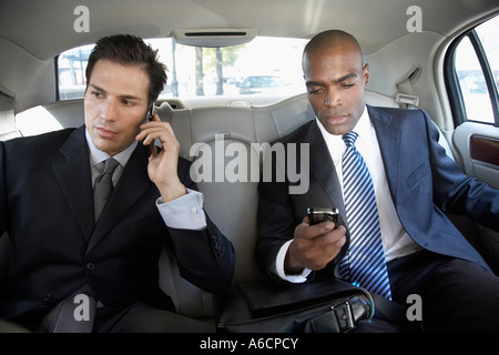 Businessmen in Car Stock Photo