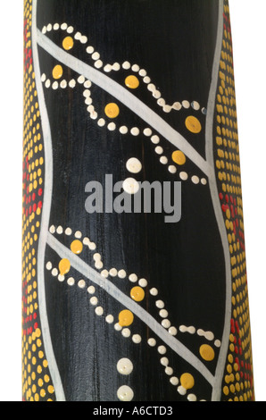 didgeridoo close up detail Stock Photo