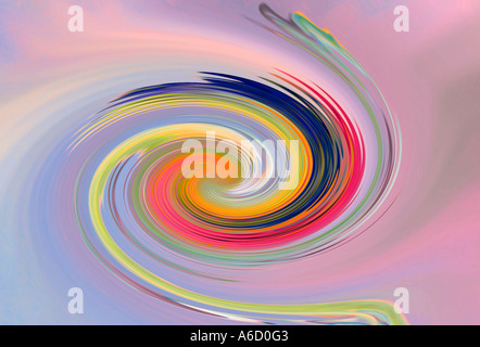 Dahlia Swirl abstract art Stock Photo