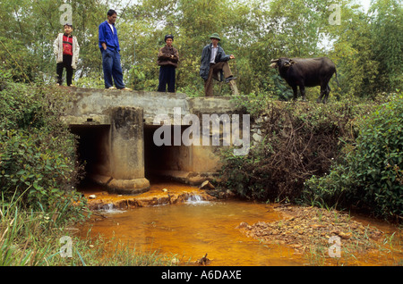 Tin mining operations, Thai Nguyen Province, Vietnam Stock Photo