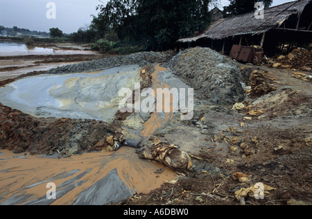 Tin mining operations, Thai Nguyen Province, Vietnam Stock Photo