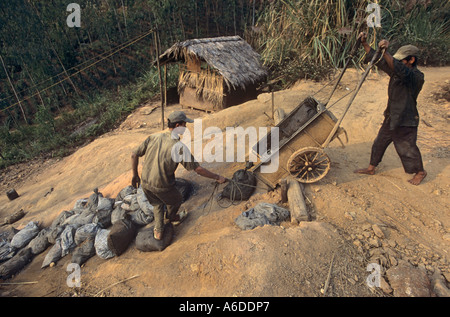 Tin mining operations, Thai Nguyen Province, Vietnam Stock Photo