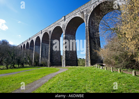 Viaduct in Porthkerry Country Park, Glamorgan, South Wales, UK Stock Photo