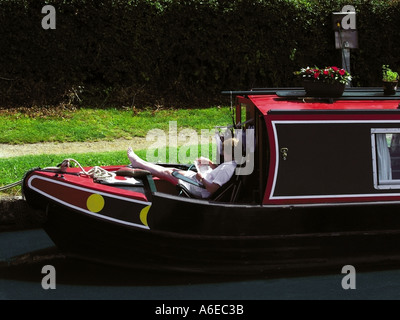 warwickshire grand union canal knowle locks Stock Photo