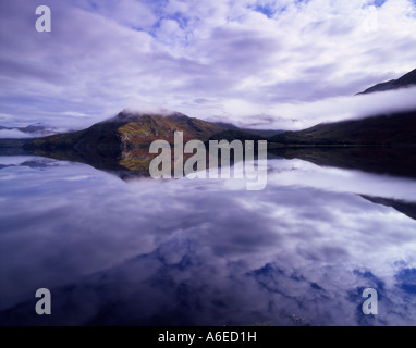 A Cruach as mist clears over Loch Etive, Argyll Stock Photo