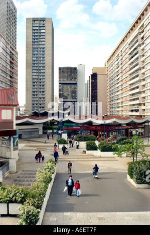 Paris France, Chinatown, 'Les Olympiades' pubic housing development Overview Council Estate Parisian 1960s Stock Photo