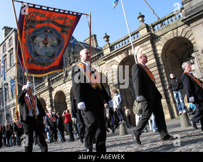 The Orange Order parade through Edinburgh on the 24th March 2007