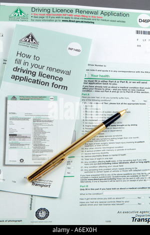 d1 form for reneving driving licence dvla