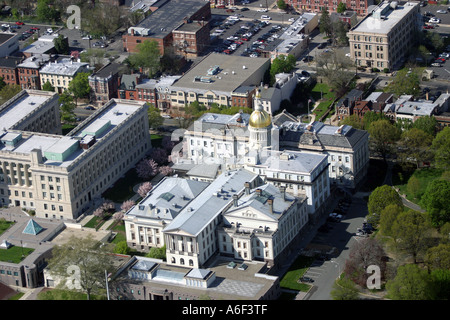 Aerial view of New Jersey Statehouse, located in Trenton, New Jersey. Stock Photo