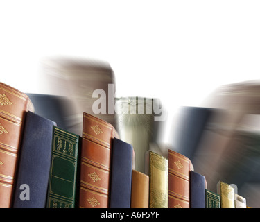 CONCEPT PHOTOGRAPHY:  Collection of Books Stock Photo