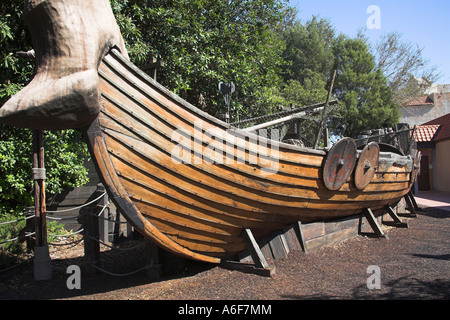 Viking ship in Norwegian section of EPCOT Center, World Showcase, Disney World, Orlando, Florida, USA Stock Photo