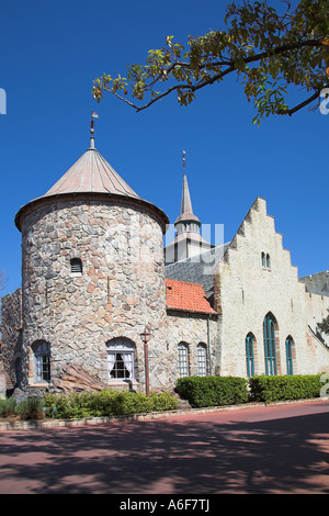 Castle in Norwegian section of EPCOT Center, World Showcase, Disney World, Orlando, Florida, USA Stock Photo