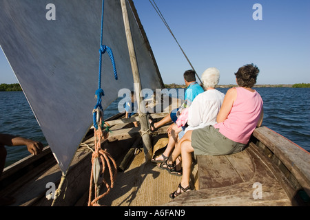 Tourists on a dhow trip, Lamu, Kenya Stock Photo - Alamy