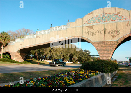 The Villages Orlando Florida planned golf and sports retirement community Stock Photo