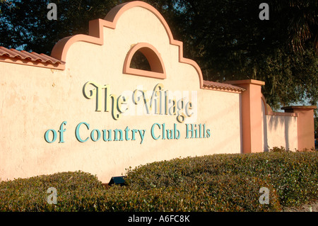 The Villages Orlando Florida a planned golf and sports retirement community Stock Photo