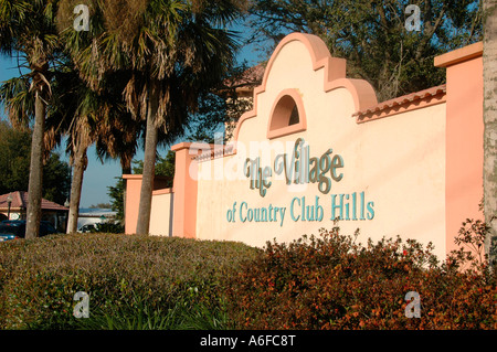 Villages near Orlando Florida planned golf and sports retirement community Stock Photo