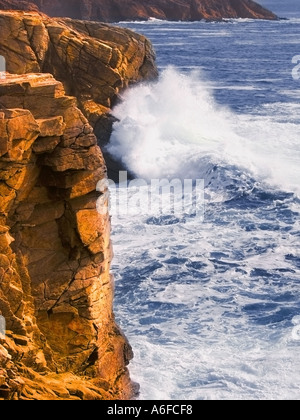 Waves and storm on the Quiberon Brittany peninsula Stock Photo - Alamy