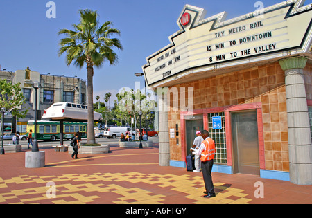 Hollywood and Vine metro station California Stock Photo