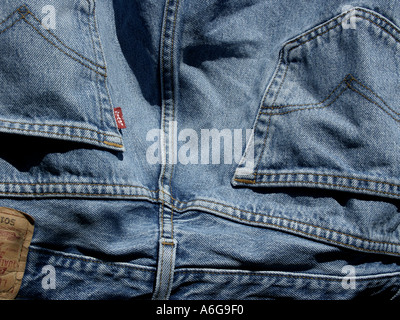 levi jeans with red stitching