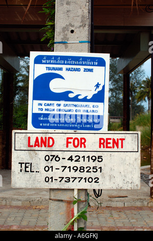 Thailand, Khao Lak  One year after the December 26,  2004 tsunami. Stock Photo