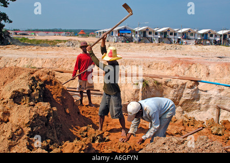 Thailand, Khao Lak  One year after the December 26,  2004 tsunami. Stock Photo