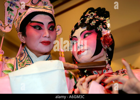 Chinese Opera performers Chinese Theatre Circle Singapore Stock Photo