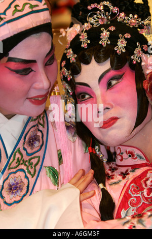 Chinese Opera performers Chinese Theatre Circle Singapore Stock Photo