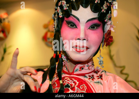 Chinese Opera performer Chinese Theatre Circle Singapore Stock Photo