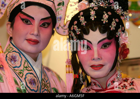 Chinese Opera performers Chinese Theatre Circle Singapore Stock Photo