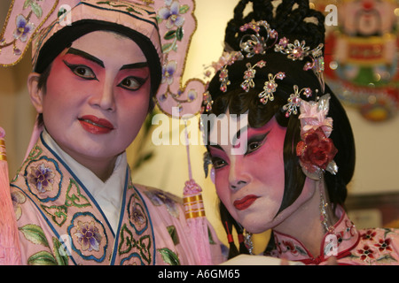 Chinese Opera performers Chinese Theatre Circle Singapore Stock Photo