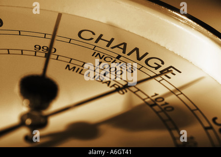 Barometer indicating change Stock Photo