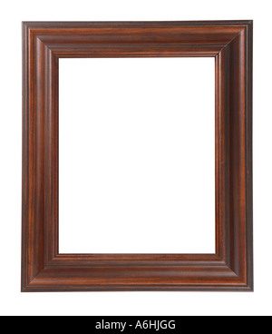Picture frame cut out on white background Stock Photo