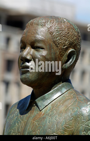 Nelson Mandela statue Cape Town South Africa RSA Stock Photo